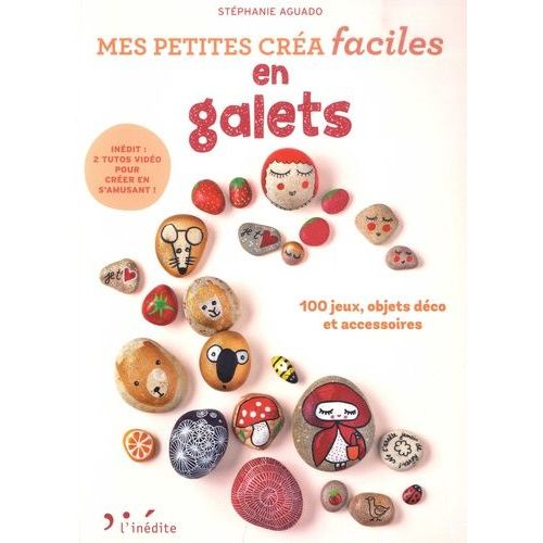 Mes Petites Cra Faciles En Galets   de Aguado Stphanie  Format Beau livre 