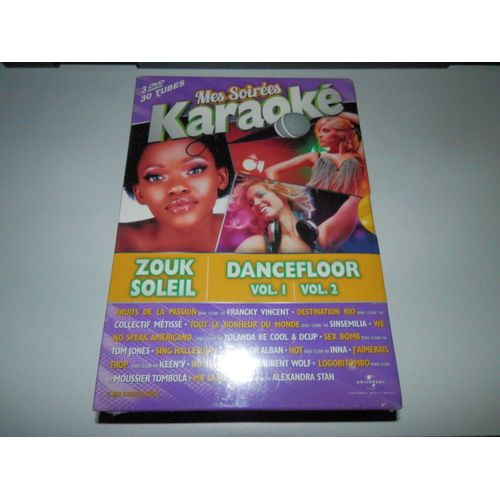 Mes Soirees Karaoke Zouk Soleil Dancefloor - Volume 1 Et 2 - Coffret 3 Dvd