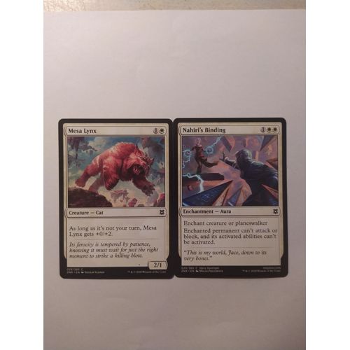 Mesa Lynx // Lynx De Mesa (Renaissance De Zendikar) + Nahiri's Binding // Entrave De Nahiri (Renaissance De Zendikar)