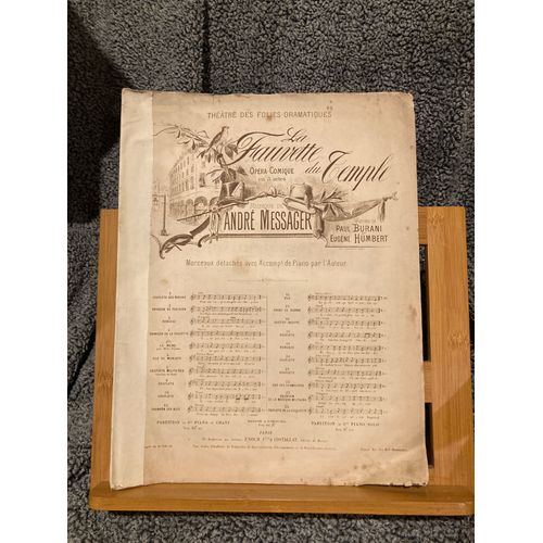 Messager La Fauvette Du Temple N4 Chanson Fauvette Partition Chant Piano Enoch & Costallat