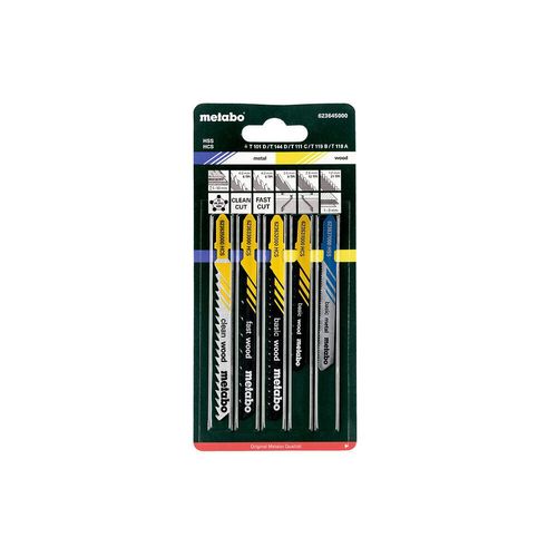 Metabo Assortiment 2 De Lames De Scies Sauteuses, H+M+Plast., 5 Pices