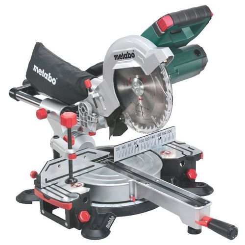 Scie  Onglets Radiale Sans Fil 18 Volts Metabo Kgs 18 Ltx 216 Avec Fonction De Traction - Version Solo (619001850)