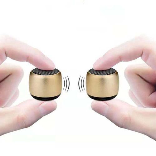 Mtal Mini haut-parleur Bluetooth sans fil Portable musique Subwoofer Super basse stro tlphone portable ordinateur haut-parleur