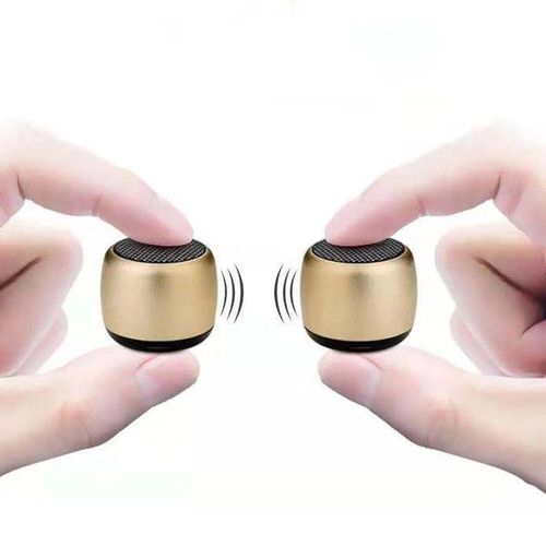 Mtal Mini haut-parleur Bluetooth sans fil Portable musique Subwoofer Super basse stro tlphone portable ordinateur haut-parleur