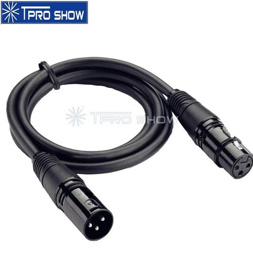 Meter - Cble Dmx 3 Broches Xlr Connecteur Dmx512, Ligne De Signal Pour Contrleur Dmx Sans Fil, Lumire Laser Disco, Tte Mobile, Machine  Fume