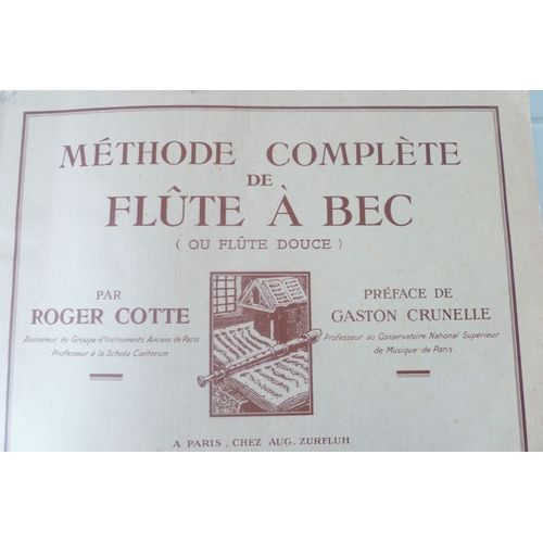 Mthode Complte De Flte  Bec Roger Cotte