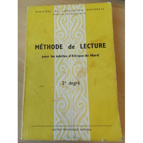 Methode De Lecture Pour Les Adultes D'afrique Du Nord - 2e Degre   de Collectif 
