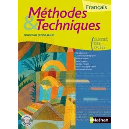 Mthodes Et Techniques Franais Toutes Les Classes Nouveau Programme   de Nathan  Format Livre objet 