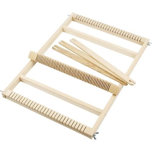 Mtier  Tisser En Bois De Bonne Qualit - Inclus 3 Bobines 27x2 Cm - Largeur Mtier  Tisser. Rf 42300