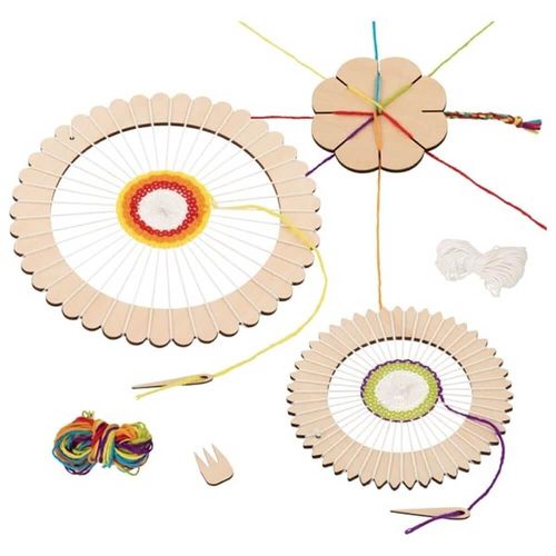 Mtier  Tisser Rond Et Fleur  Tricoter