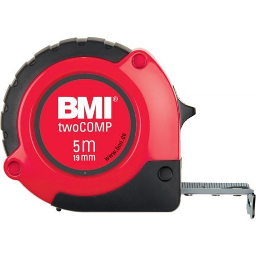 Mtre A Ruban De Poche, Blanc/Noir/Rouge, Twocomp M 8mx25mm Bmi