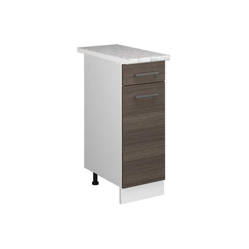 Meuble Bas Universel R-Line, 30cm Avec Tiroir, Avec Pt, Gris, Blanc, Vicco