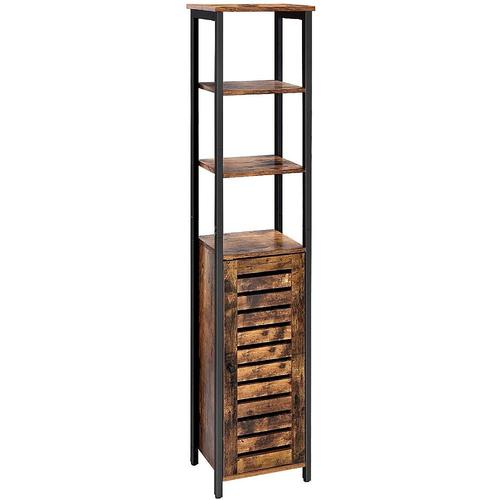 Meuble Colonne Meuble De Rangement Armoire De Rangement Style Industriel Industriel Marron Et Noir 12_000