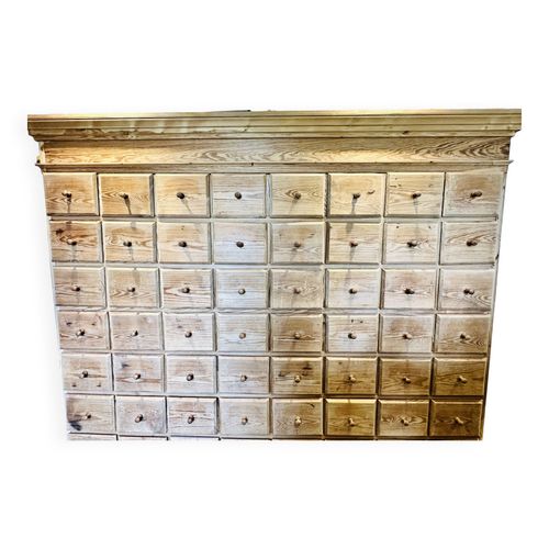 Meuble De Mtier Ancien Vritable Objet De Dcoration Et Pratique Avec Ses 56 Tiroirs  En Sapin Bois
