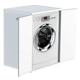 Meuble couvre-machine à laver en résine 2 portes h 88 protection