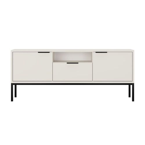 Meuble Tv Stratifis Blanc Noir
