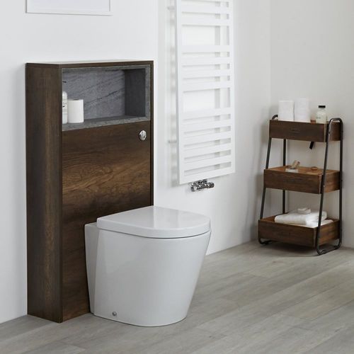 Meuble Wc Avec Wc  Poser ? 60 Cm ? Chne Fonc - Hoxton