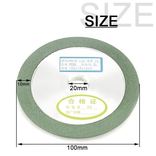 Meule Diamante 100mm/125mm/150mm,Disques De Coupe Circulaires Grain 150-400 Pour Fraise En Acier Au Tungstne,Affteuse - Type 100x20mm-Grit 320