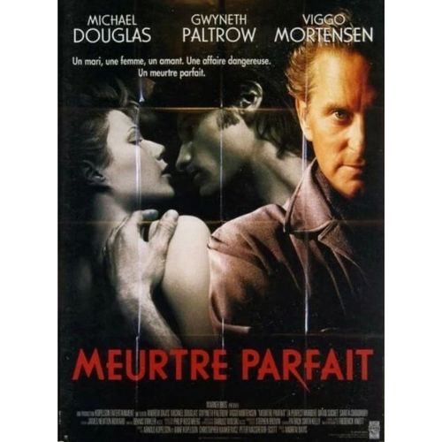 Meurtre Parfait / A Perfect Murder - Affiche Originale De Cinma - Format 120x160 Cm - Un Film De Andrew Davis Avec Michael Douglas, Gwyneth Paltrow, Viggo Mortensen, David Suchet - Anne 1998