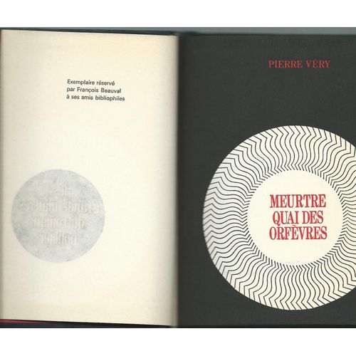 Meurtre Quai Des Orfvres   de pierre very  Format Beau livre 