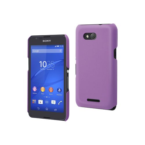 Muvit Mfx Soft Touch - Coque De Protection Pour Tlphone Portable - Polycarbonate - Violet - Pour Sony Xperia E4g
