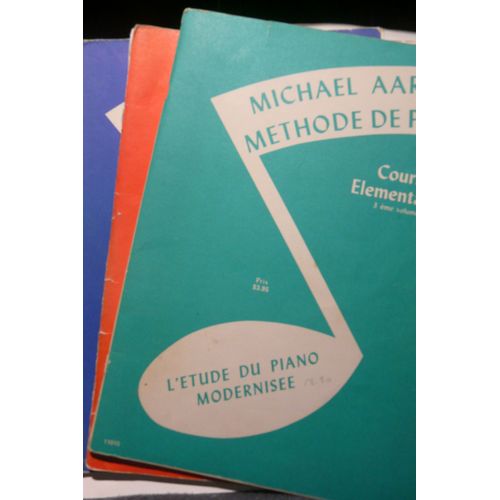 Michel Aaron Methode De Piano Cours Elementaire 1+2+3 Volume. Etude De Piano Modernis