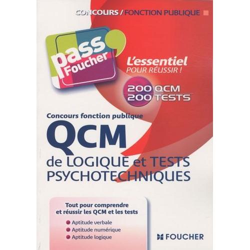 Qcm De Logique Et Tests Psychotechniques   de Eckenschwiller Michle  Format Broch 