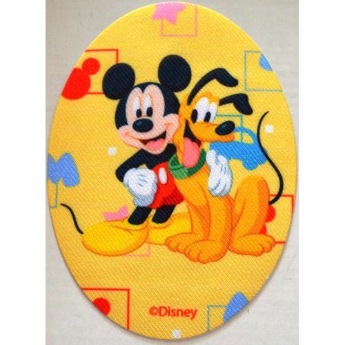 Mickey Et Pluto Ecusson Patch Thermocollant Ovale Disney 2022ja