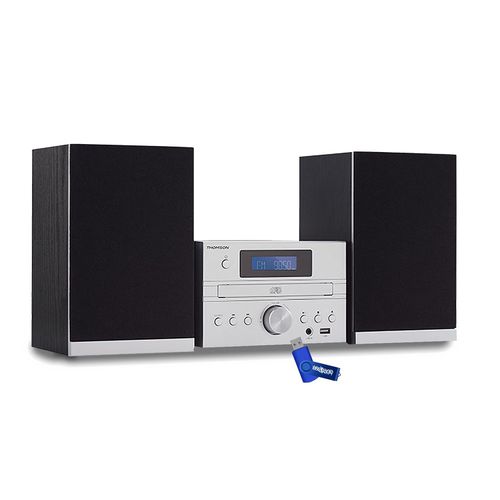 Micro chaine HIFI CD/Bluetooth MP3/USB/DAB+ MIC122DABBT THOMSON - Puissance 50W -bass boost)+ cl USB 32gigas