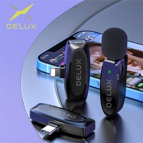 Micro Cravate Sans Fil pour Smartphone USB C,2.4GHz Mini Micro Android Telephone Portable,Wireless Lavalier Microphone Professionnel pour TikTok YouTube Vlog