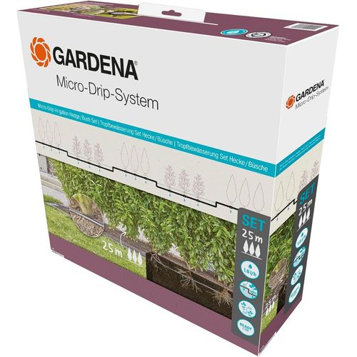 Micro-Drip System Kit D'irrigation Goutte  Goutte Pour Haie/Arbustes (25 M): Kit De Dmarrage Prt  L'emploi, Systme D'irrigation conome En Eau (13500-20)