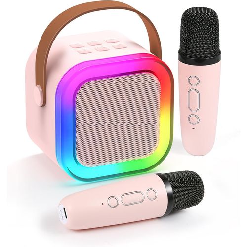 Micro Karaoke Enfants avec Micro sans Fil, Cadeau Fille 4-12 Ans Anniversaire Jouet Fille 3-12 Ans Micro Enfant Cadeau Ado Fille Micro sans Fil Karaoke Jouet Garcon 4-12 Ans Musique Enfant.[G147]