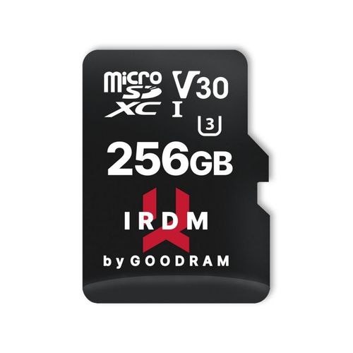 Micro Sd 256 Go Card Uhs I U3 + Adapter - Retail Bliste Goodram Ir-M3a