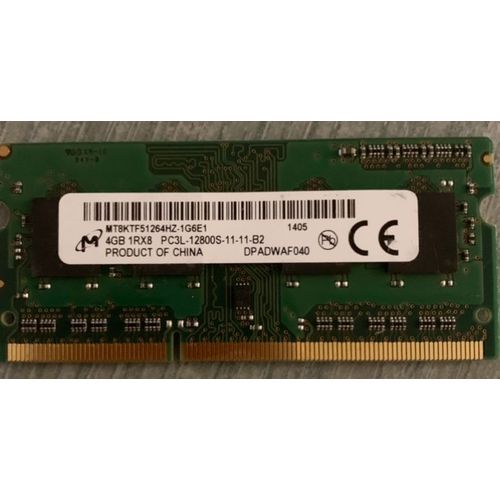 Micron 4 Go DDR3-1866 SODIMM rapide PC3L-14900S 204 Broches MT8KTF51264HZ-1G9P1