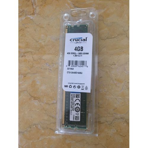 Micron Crucial Memory 4GB DDR3 1600 / PC 12800 / CL11