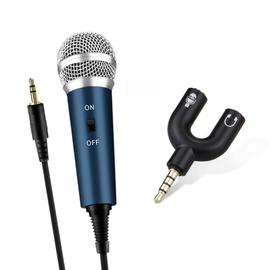Microphone à condensateur Jack 3.5mm, pour enregistrement, karaoké, pour  téléphone, ordinateur, Mini micro, chant, Streaming