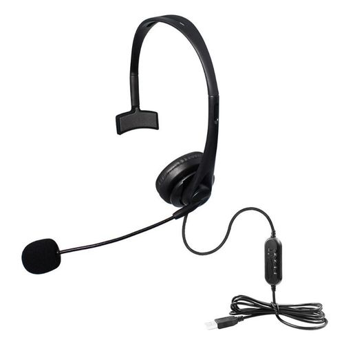 Microphone anti-bruit USB, casque filaire, pour center d'appels, pour PC et bureau 
