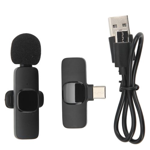 Microphone Cravate Sans Fil, Reduction Intelligente Du Bruit, Couplage Automatique, Microphone Compact Pour Diffusion En Direct, Jeu, Telephone 1