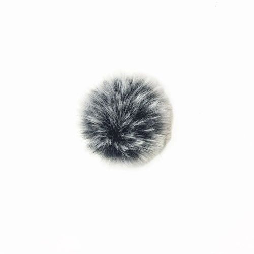 Microphone Lavalier universel Frequency Cat,pare-brise en fourrure,pare-brise doux pour D11,RODE BOYA,micro  revers - Type Black and white1.0CM
