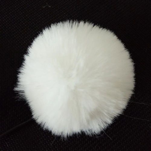 Microphone Lavalier universel Frequency Cat,pare-brise en fourrure,pare-brise doux pour D11,RODE BOYA,micro  revers - Type White 0.5CM