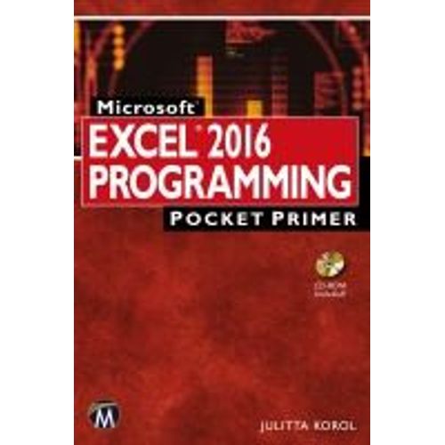 Microsoft Excel 2016 Programming Pocket Primer    Format Broch 