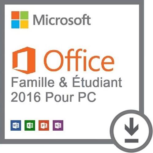 Microsoft Office 2016 Famille Et tudiant Pour Pc - En Tlchargement