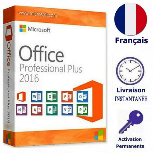 Microsoft Office 2016 Pro Plus Cl Licence D'activation Livraison Immdiate