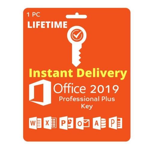 Microsoft Office 2019 Professionnel Plus 32/64 Bit Cl D'activation Originale - Licence Lifetime - Version Tlchargeable