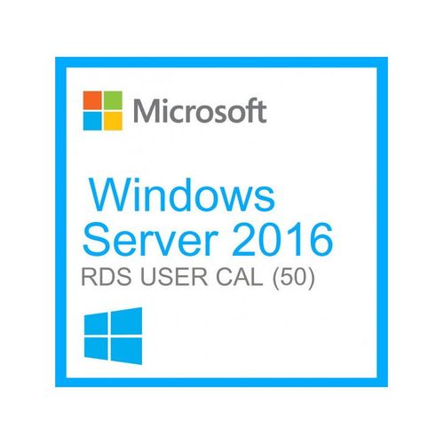 Microsoft Windows Server 2016 Remote Desktop Services (Rds) 50 User Connections - Cl Licence  Tlcharger - Livraison Rapide 7/7j