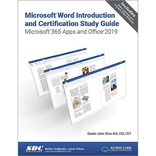 Microsoft Word Introduction And Certification Study Guide   de Daniel John Stine  Format Broch 
