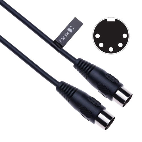Midi Cble DIN 5 Broches Fiche mle Connecteur Fil Cordon pour Midi Interface, Clavier Maitre Synthtiseur, Sampler, Drum machine, Squenceurs, Processeur d'effets, chantillonneurs, Pad.[G711]