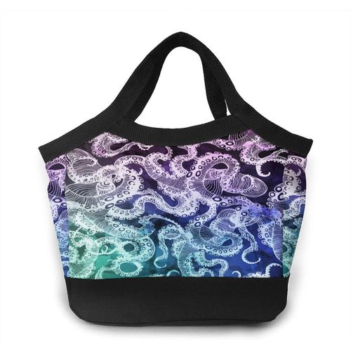 Mignon Petit Koala Sac  Djeuner Portable Sacs Fourre-Tout-Tentacules De Pieuvre Hipster Abstraites