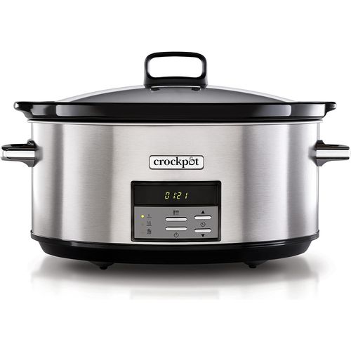Mijoteuse Numrique Avec Cocotte Compatible Four | 7,5 L (10 Personnes Ou Plus) | Compatible Lave-Vaisselle | Acier Inoxydable [Csc063X][IND6230430]