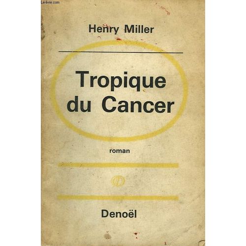Tropique du Cancer Littérature Rakuten